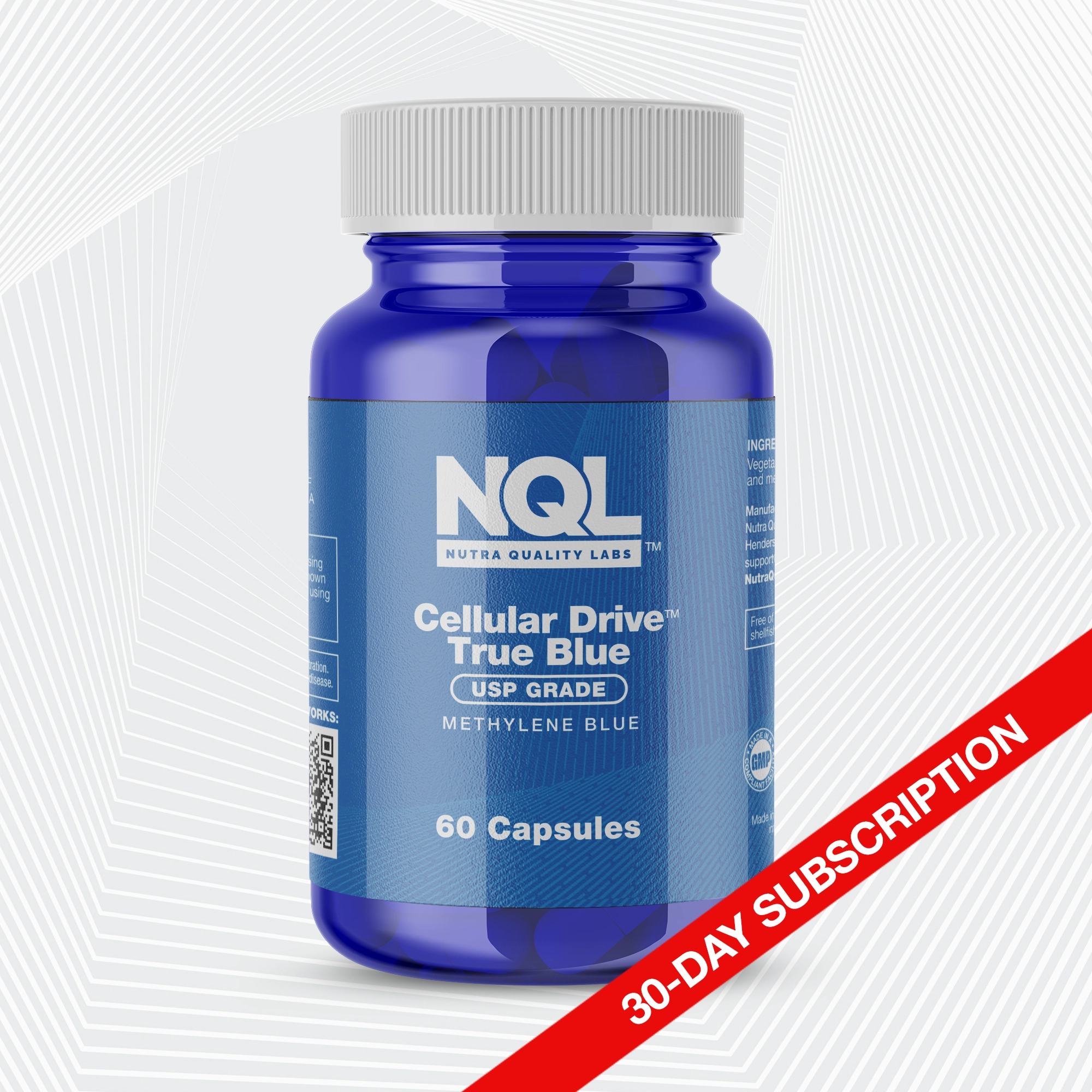 Cellular Drive True Blue USP Grade Methylene Blue Capsules
